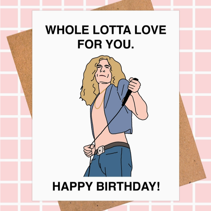 Led Zeppelin Birthday Card