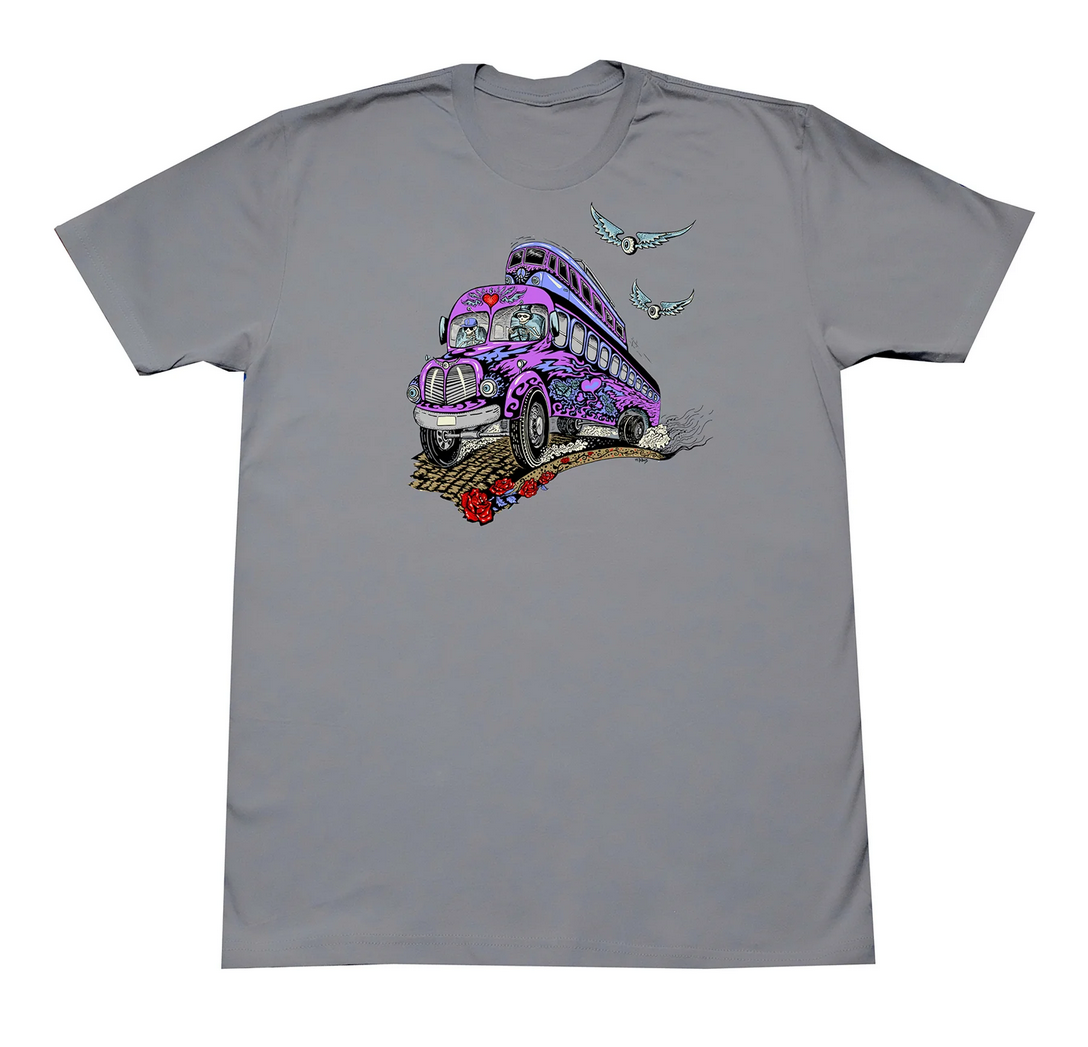 Men's Grateful Dead Skeleton Bus T-Shirt