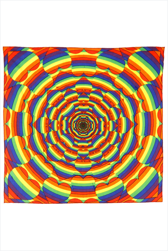 3D Equality Rainbow Hearts Bandana