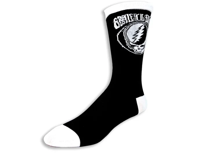 Grateful Dead Black & White SYF Socks