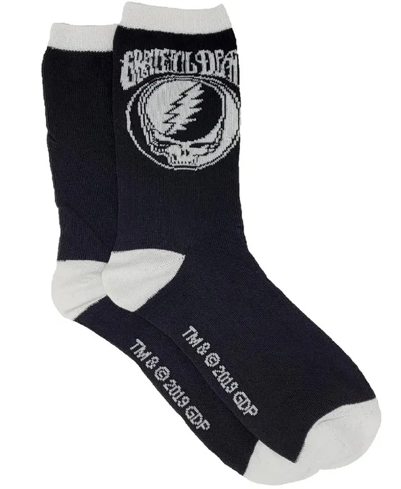 Grateful Dead Black & White SYF Socks