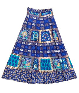 Women's India Print Paisley Wrap Skirt