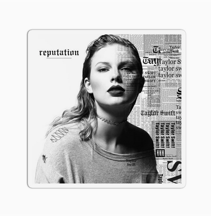Taylor Swift Reputation Album Cover Vinyl Waterproof Sticker