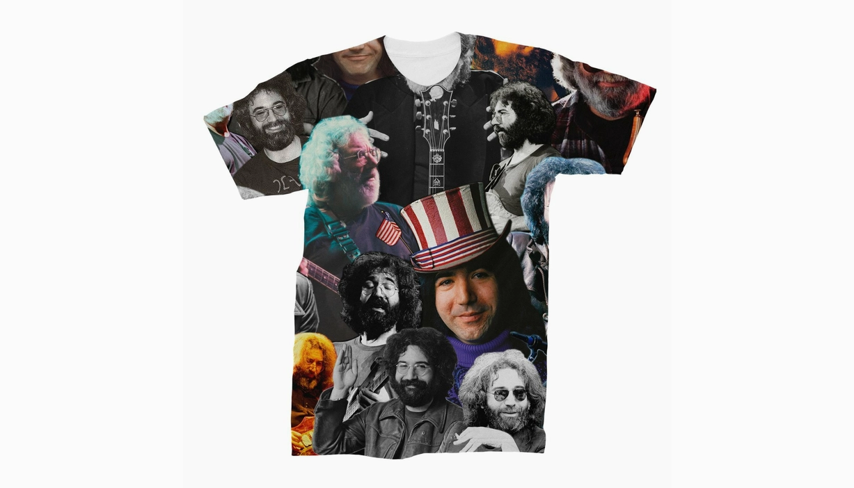 Jerry Garcia Photo Collage T-Shirt