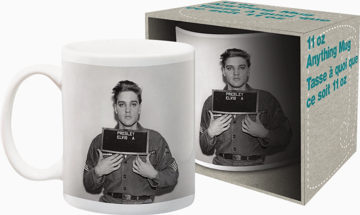Elvis Presley Enlistment Photo Ceramic Mug