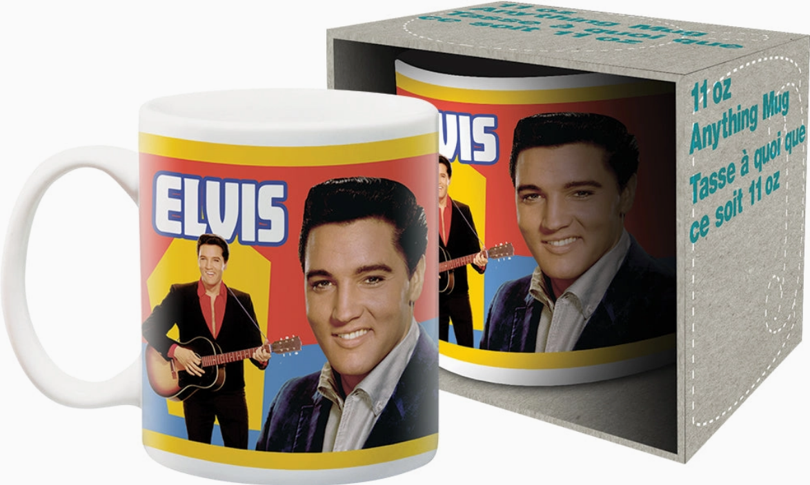 Elvis Presley Retro Guitar Ceramic Mug