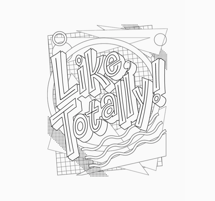 Totally '90s Coloring Book