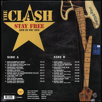 The Clash Stay Free: Live In NYC 1979: Palladium September 21st Vinyl LP
