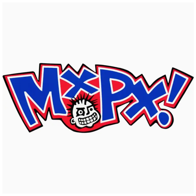 Mxpx Logo with Cartoon Face Sticker