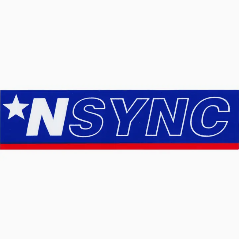 'N Sync - Logo with Star Sticker