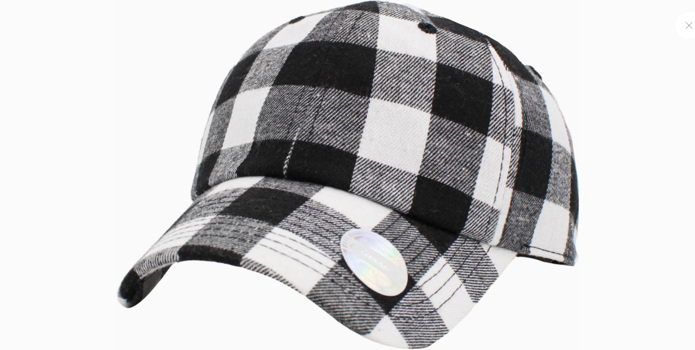 Plaid Flannel Baseball Cap