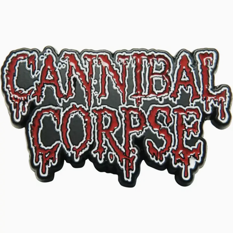 Cannibal Corpse Bloody Red Logo Enamel Pin