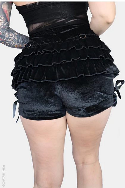Women's Black Velvet Rosemary Bloomers