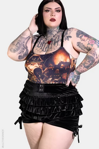 Women's Black Velvet Rosemary Bloomers