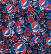 Grateful Dead Stealie Rose and Bolt Headband