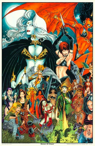 Women of Chaos Vintage Poster