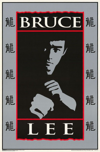 Bruce Lee Fists Vintage Poster