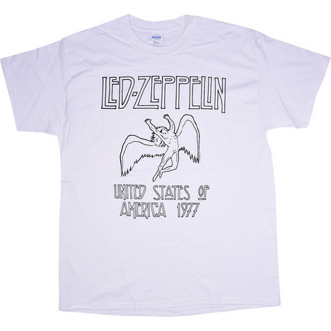 Men's Led Zeppelin Icarus White T-Shirt
