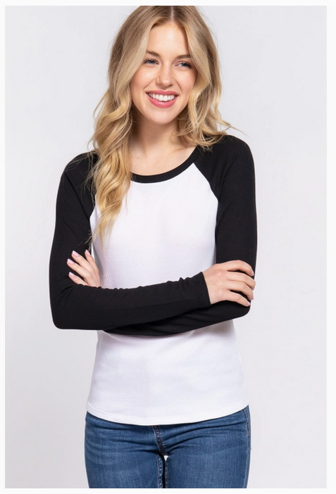Women's Long Sleeve Thermal Knit Top