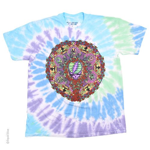 Men's Grateful Dead Celtic Mandala Spiral Tie-Dye T-Shirt