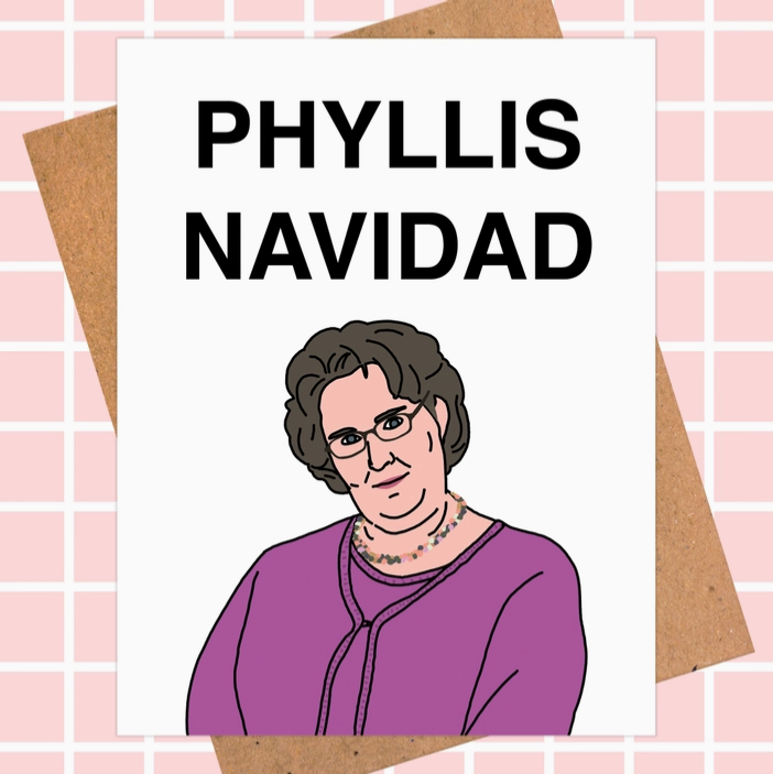 Phyllis Navidad the Office Christmas Card