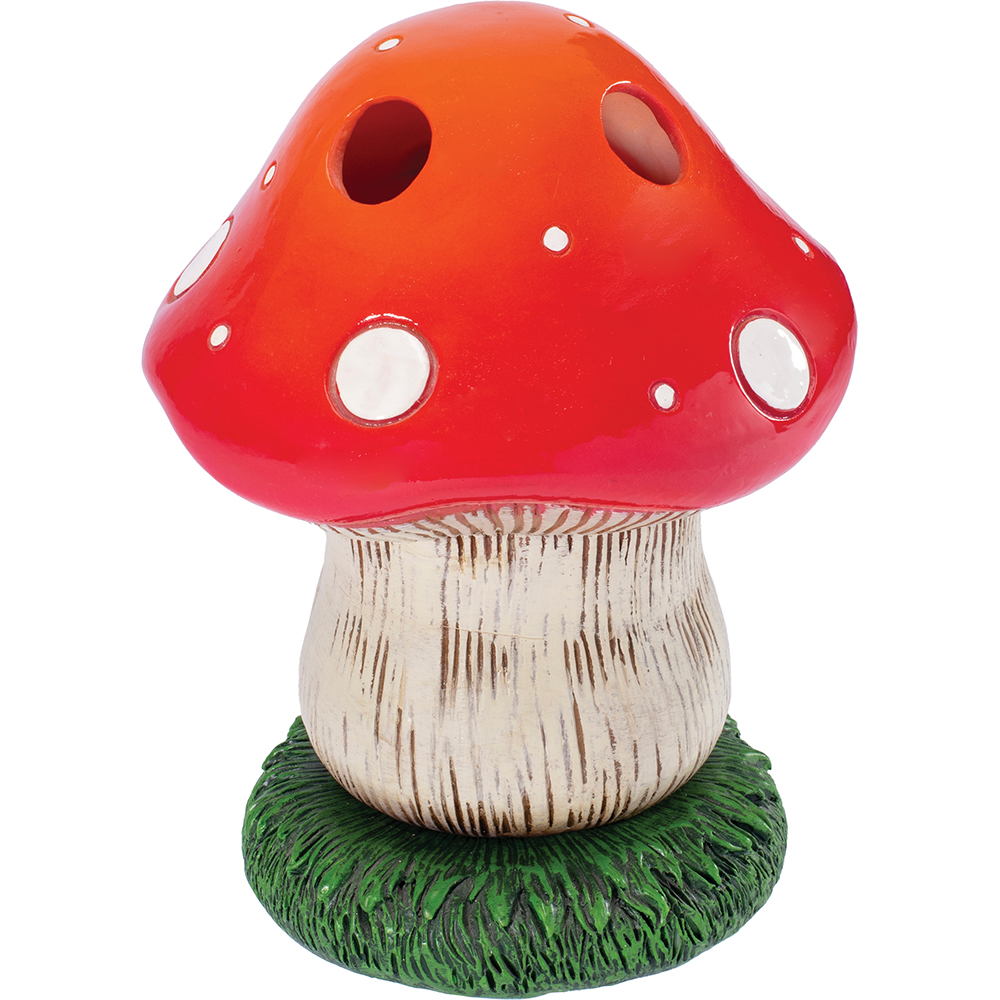 Classic Red Mushroom Incense Tower Burner