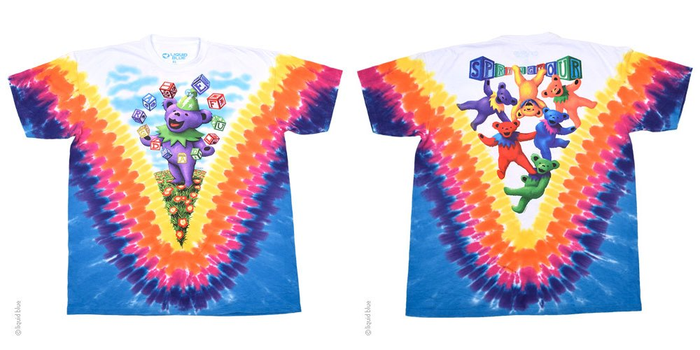 Men's Grateful Dead Jugglin' Bears Tie-Dye T-Shirt