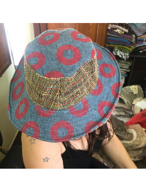 Phish Donut Print Hemp and Cotton Hat