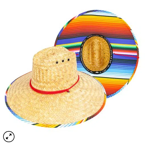 Linias Baja Stripe Straw Hat