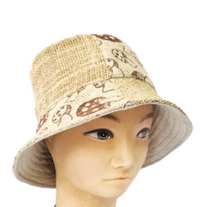 Mixed Mushroom Patchwork Hemp Bucket Hat