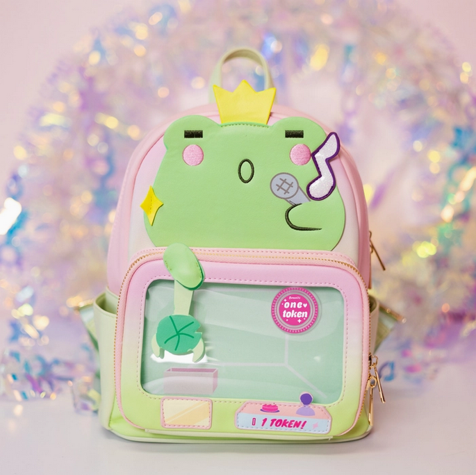 Singing Frog Claw Machine Pin Display Ita Bag