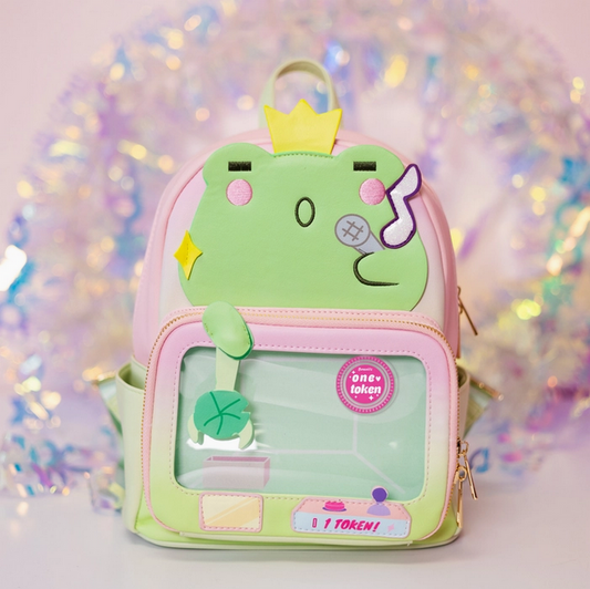 Singing Frog Claw Machine Pin Display Ita Bag