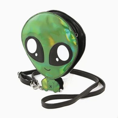 Green Baby Alien Crossbody Bag