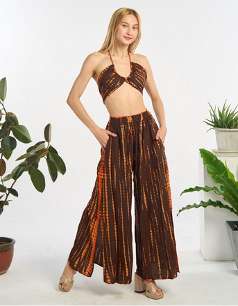 Women's Rayon Tie-Dye Tie-Back Bralette