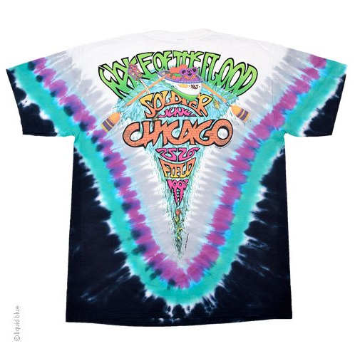 Men's Grateful Dead Tie-Dye Soldier Field Wake of the Flood T-Shirt