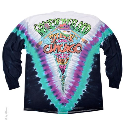 Men's Grateful Dead Tie-Dye Soldier Field Wake of the Flood LS T-Shirt