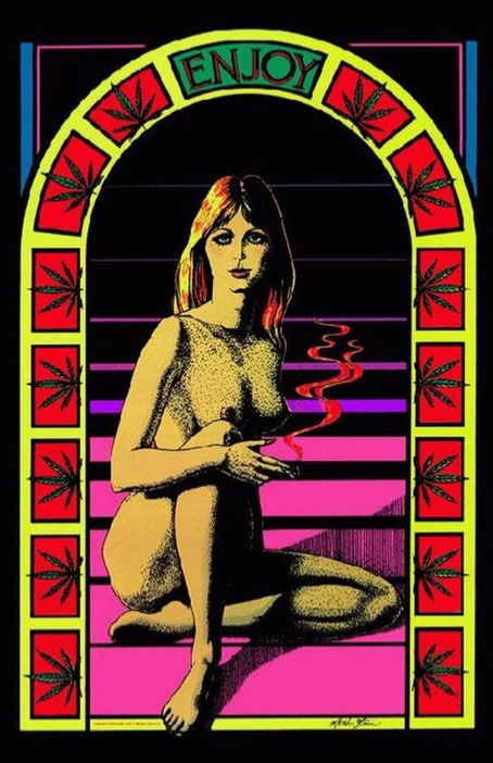 Sunshine Enjoy Smoking Girl Art Print