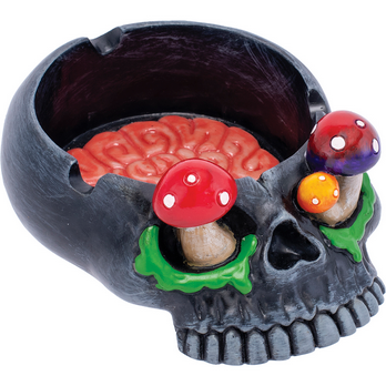 Mushroom Brain Skull Ashtray