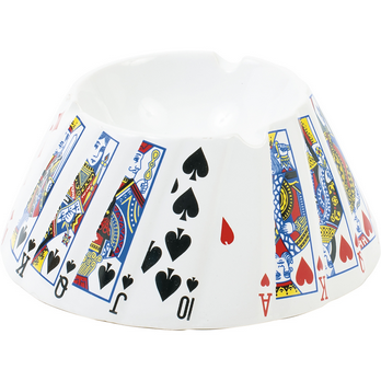 Playing card Ceramic Ashtray
