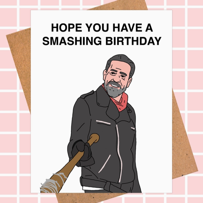 Negan Walking Dead Birthday Card