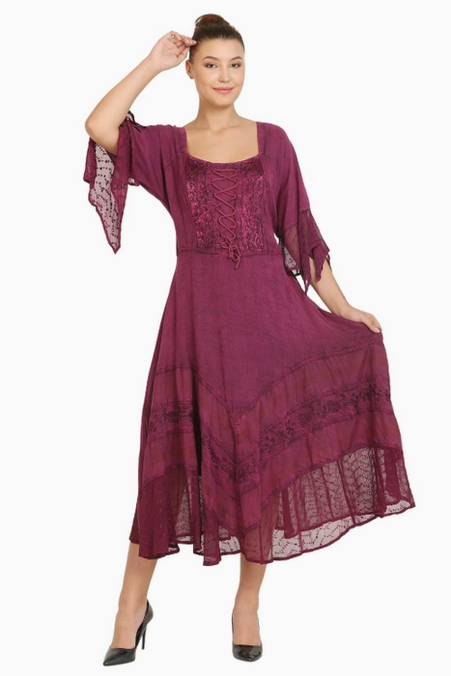 Women's Rayon Renaissance Dress