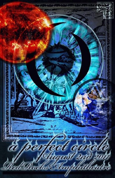 A Perfect Circle Red Rocks 2011 Art Print