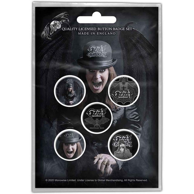 Ozzy Osbourne Button Badge Pack
