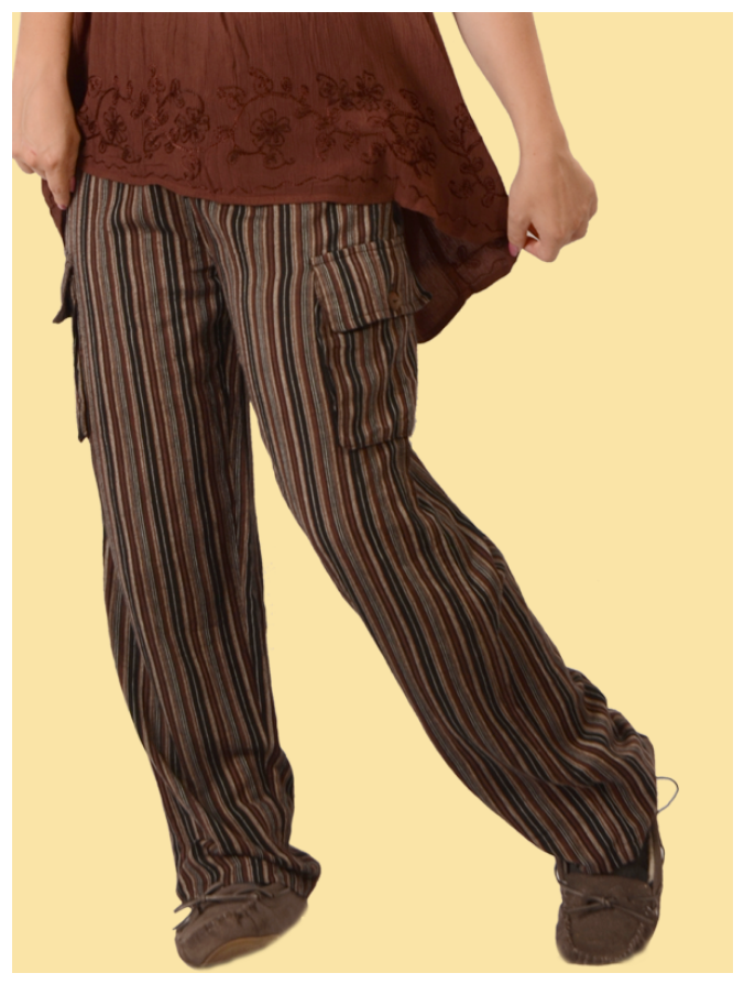 Men's Cotton Classic Striped Cargo Pants