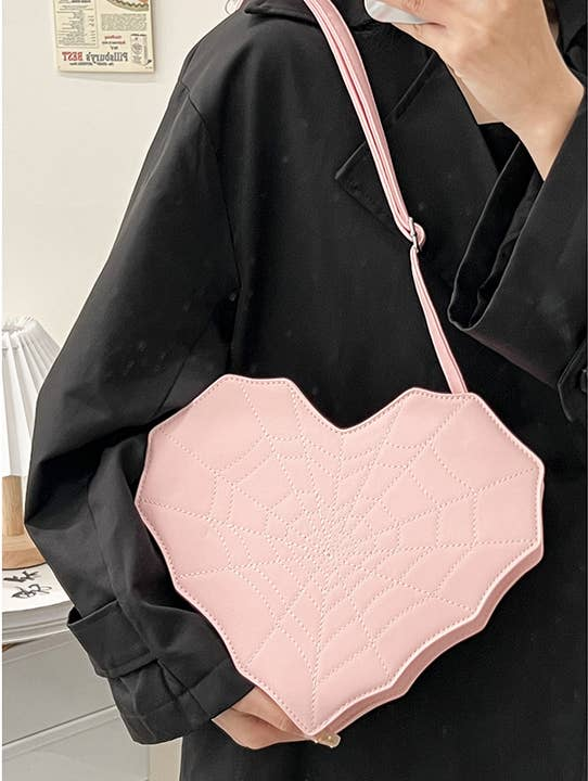 Heart Shaped Spider Web Backpack