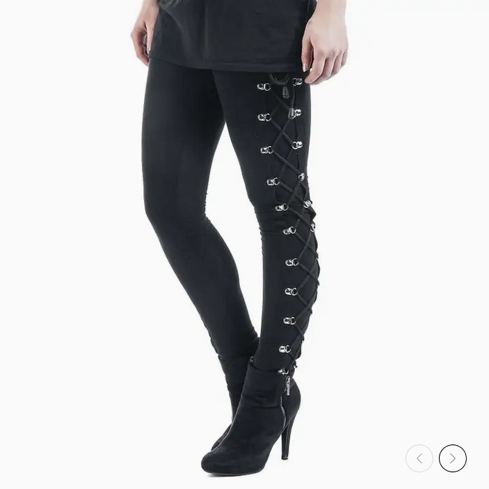 Women's Lace-Up Hip High Waist Legging Pants