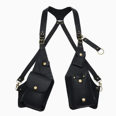 Steampunk Retro Leather Crossbody Vest Bag