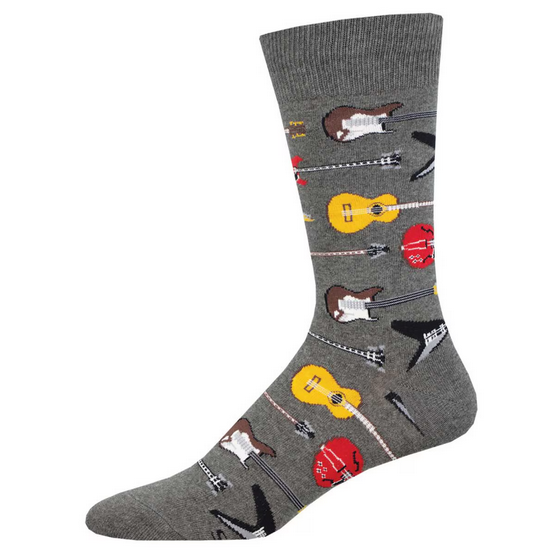 Men's Guitar Riff Crew Socks