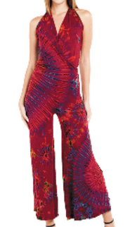 Women's Tie-Dye Classic Halter Neck Jumpsuit