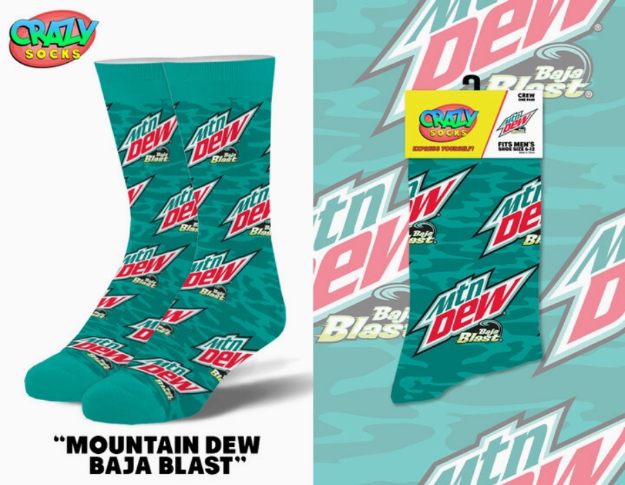 Men's Baja Blast Crew Socks